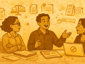 Participants échangent avec la formatrice lors d’une classe virtuelle de consolidation