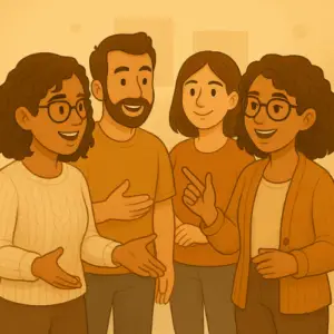 Illustration Groupe de formateur en formation à Nantes